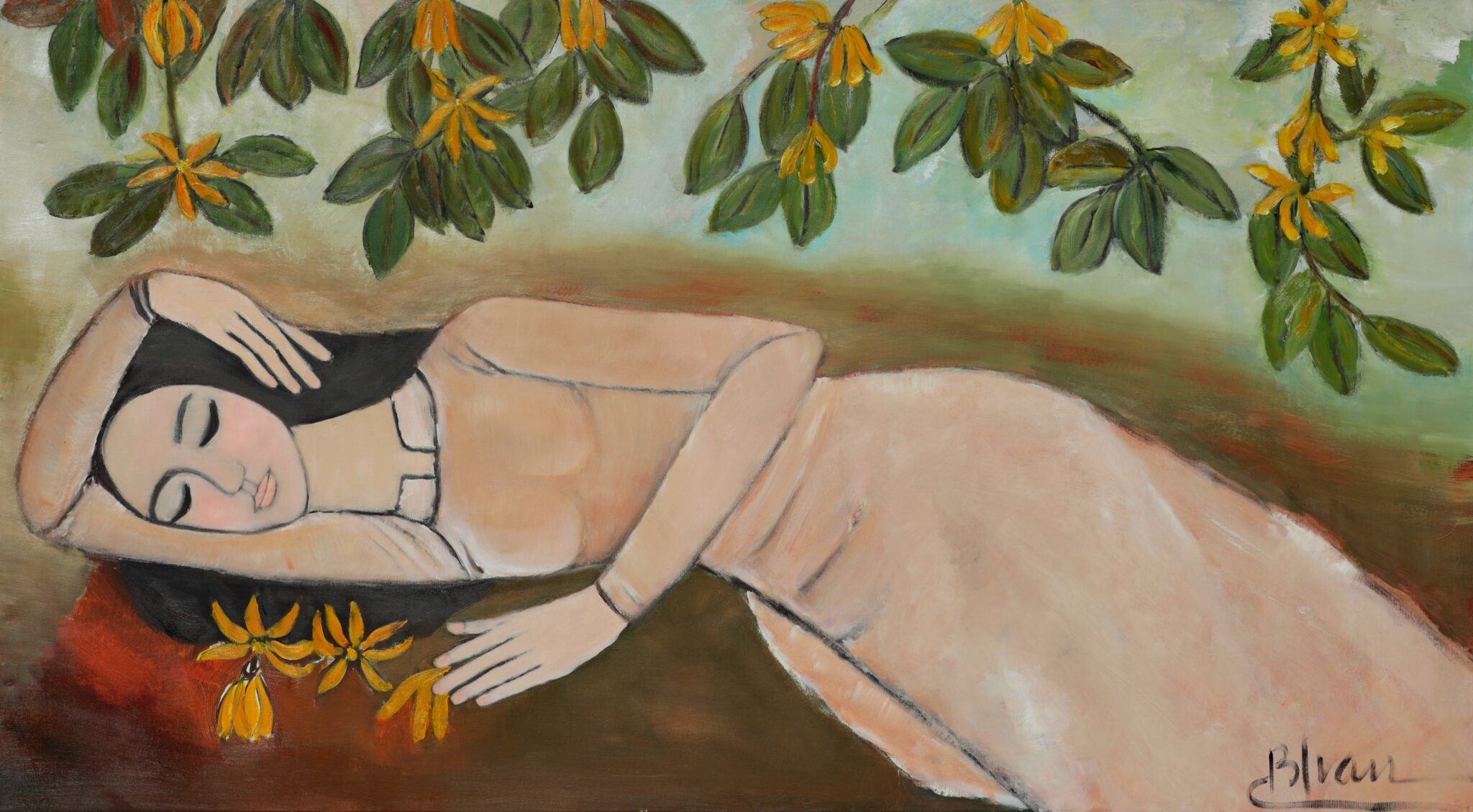Dreaming | oil on canvas | 72 x 130 cm. (28 11/32 x 51 3/16 in.)