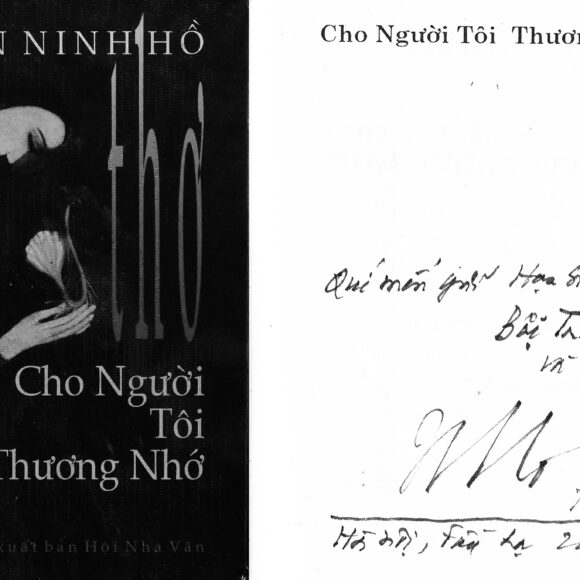 Tran Ninh Ho’s “For the one I miss” and “A Lady and Lotus” by Boi Tran