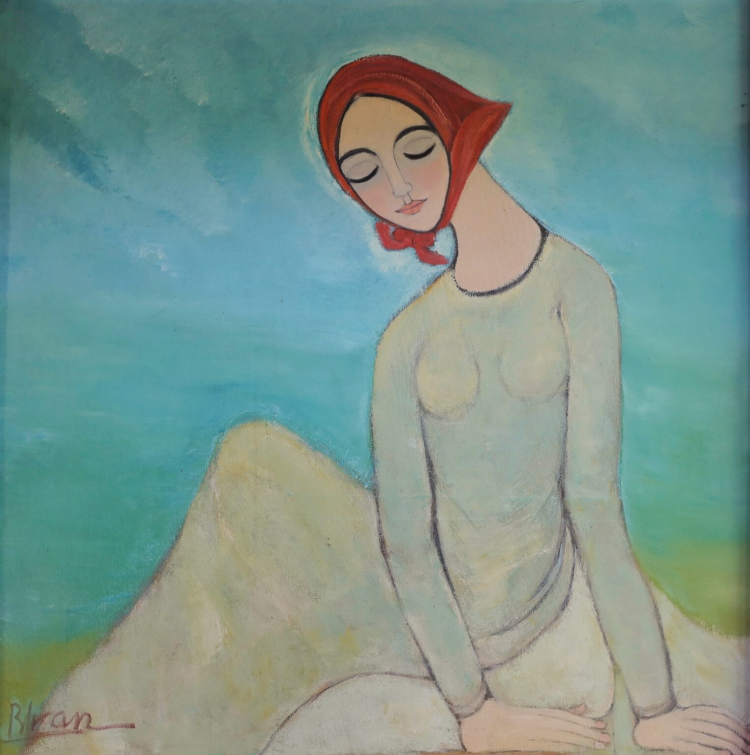 Femmes au foulard rouge (Lady with Red foulard)
