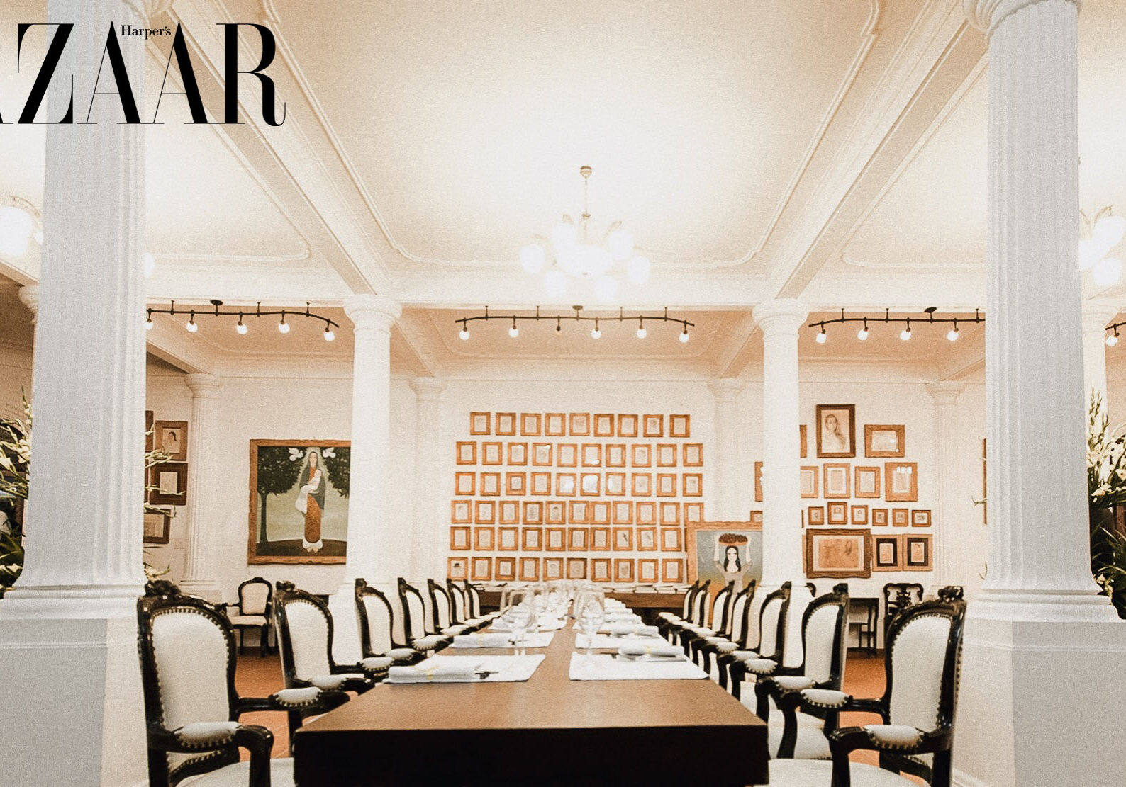 An elegant setting where Boi Tran welcomes distinguished guests